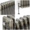 Milano Windsor - Lacquered Raw Metal Traditional Horizontal Triple Column Radiator - 750mm x 785mm