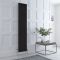 Milano Windsor - Black 1800mm Traditional Vertical Double Column Radiator - Choice of Size and Feet