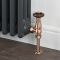 Milano Windsor - Antique Copper Traditional Thermostatic Angled Radiator Valves (Pair)