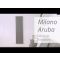 Milano Aruba - Black Horizontal Designer Radiator 590mm x 1780mm (Double Panel)
