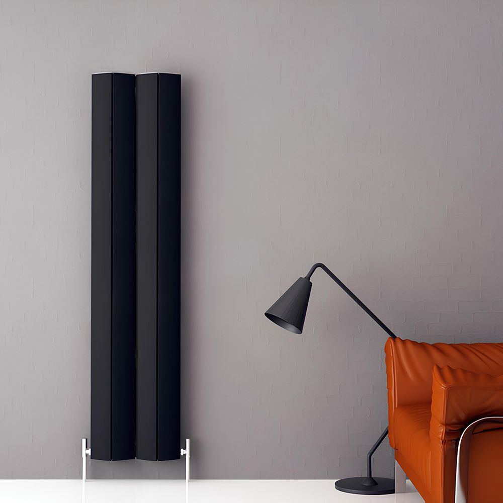 Carisa Nixie - Aluminium Vertical Designer Radiator - Choice of Finish