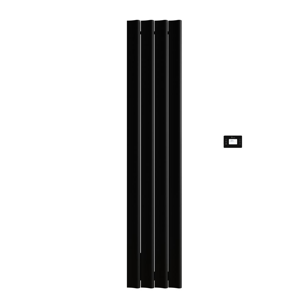 Carisa Boreas S - Aluminium Electric Vertical Designer Radiator - Single Panel - Choice of Finish
