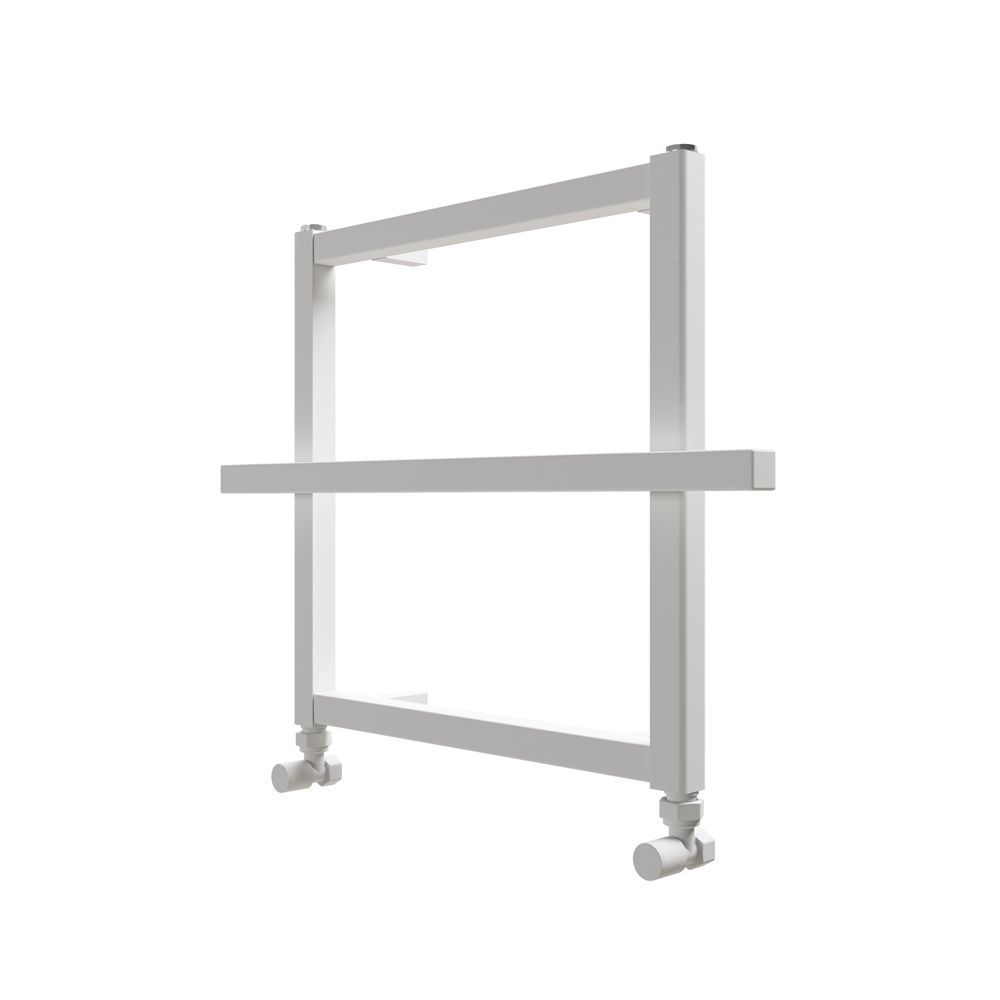 Carisa Ajax - Aluminium Heated Towel Rail - 450mm x 600mm - White