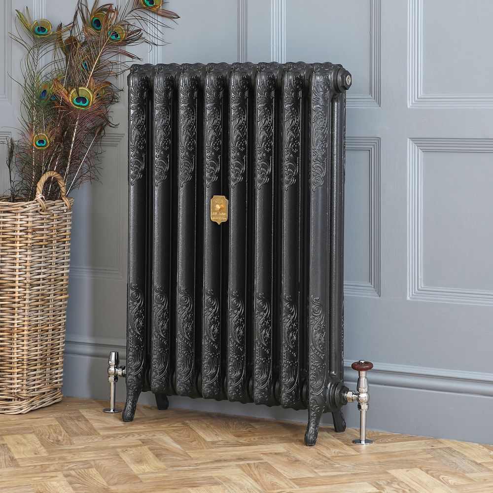 Milano Beatrix - Cast Iron Radiator - 510mm Tall - Antique Graphite - Multiple Sizes Available