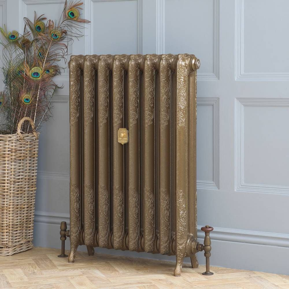 Milano Beatrix - Cast Iron Radiator - 950mm Tall - Burnt Gold - Multiple Sizes Available