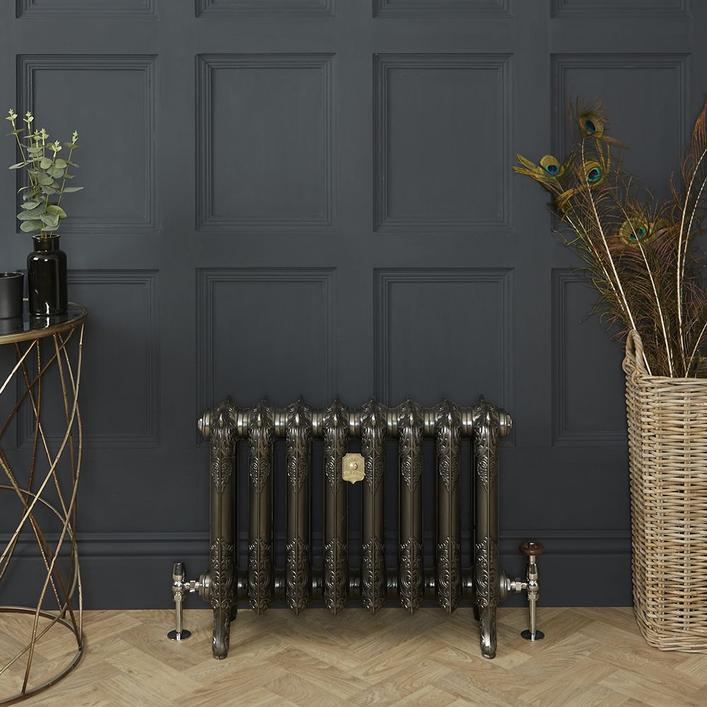 Milano Beatrix - 2 Column Cast Iron Radiator - 510mm Tall - Full Polish - Multiple Sizes Available