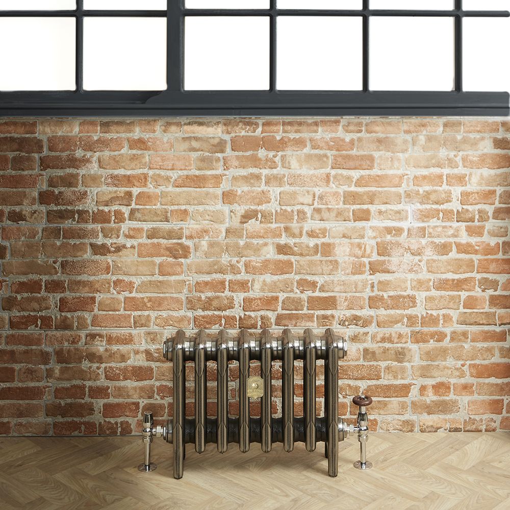 Milano Mercury - 4 Column Cast Iron Radiator - 460mm Tall - Full Polish - Multiple Sizes Available