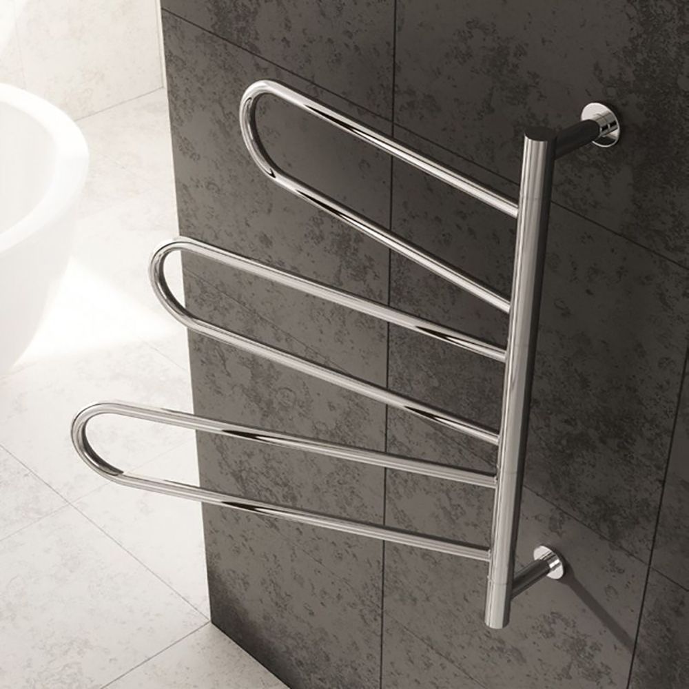 Reina Orne - Stainless Steel Dry Electric Heated Towel Rail - 760mm x 580mm - Polished Stainless Steel