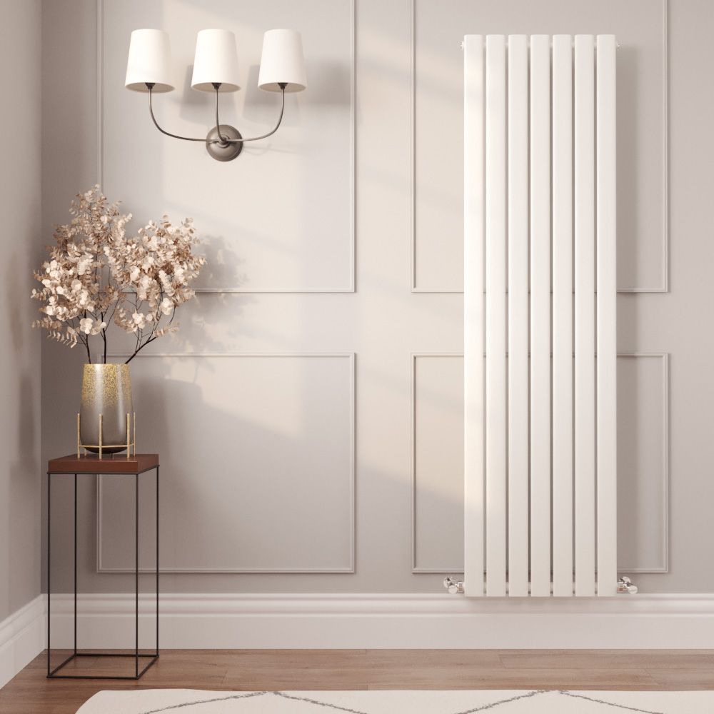 Milano Alpha - Vertical Flat Single Panel Designer Radiator - Choice of Colours and Sizes