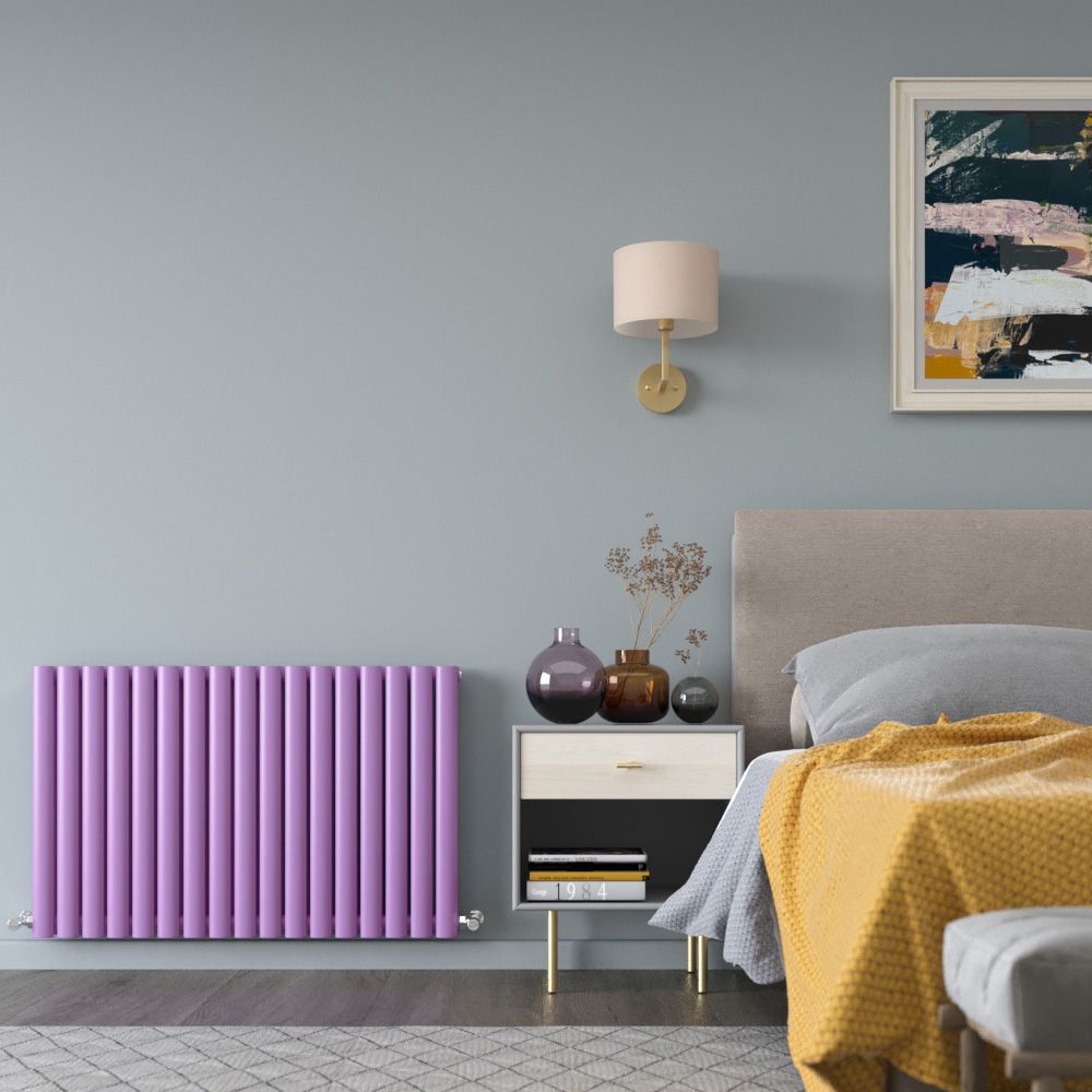 Milano Aruba - Horizontal Double Panel Designer Radiator - Choice of Bright Colours and Sizes