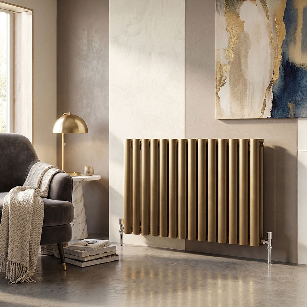 Milano Aruba - Horizontal Designer Radiator - Choice of Metallic Colours and Sizes
