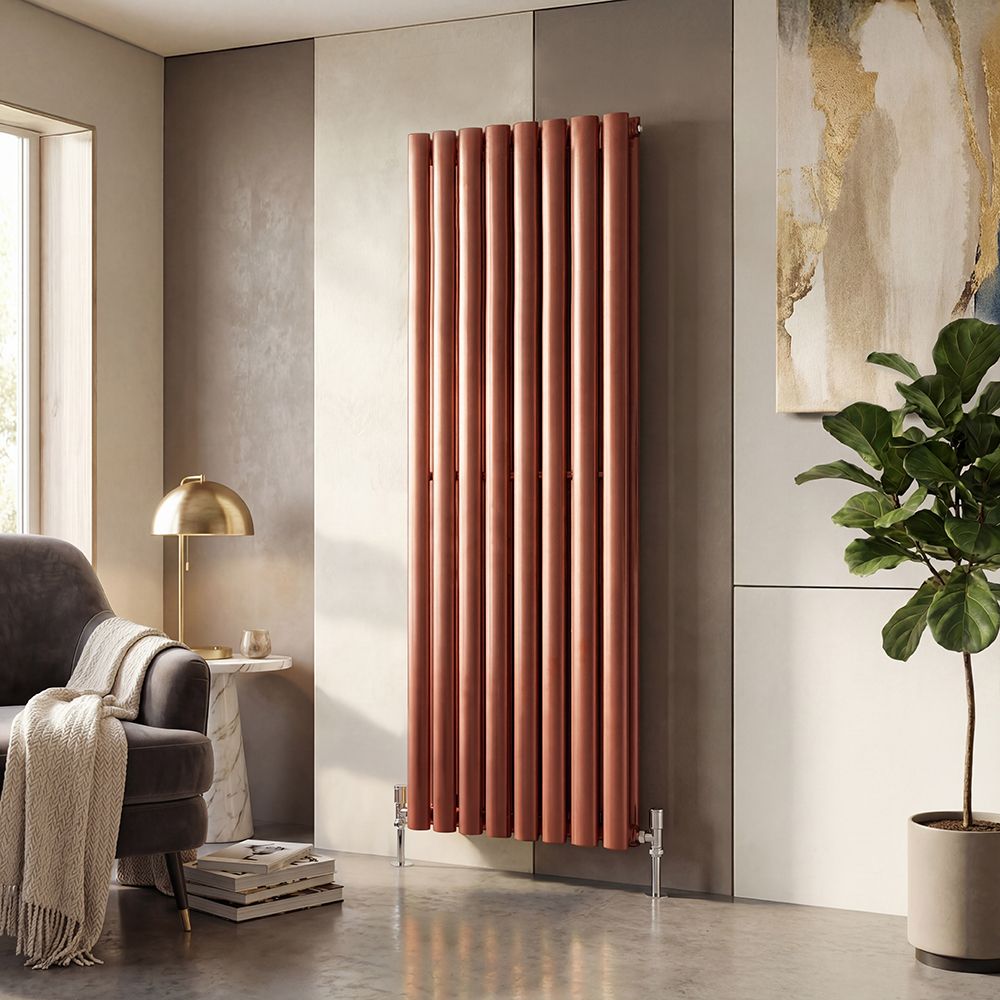 Milano Aruba - Vertical Designer Radiator - Choice of Metallic Colours and Sizes