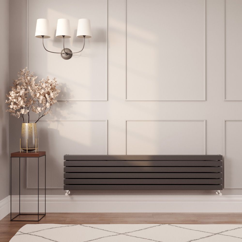Milano Capri - Flat Panel Horizontal Designer Radiator - 354mm x 1600mm - Choice of Finish