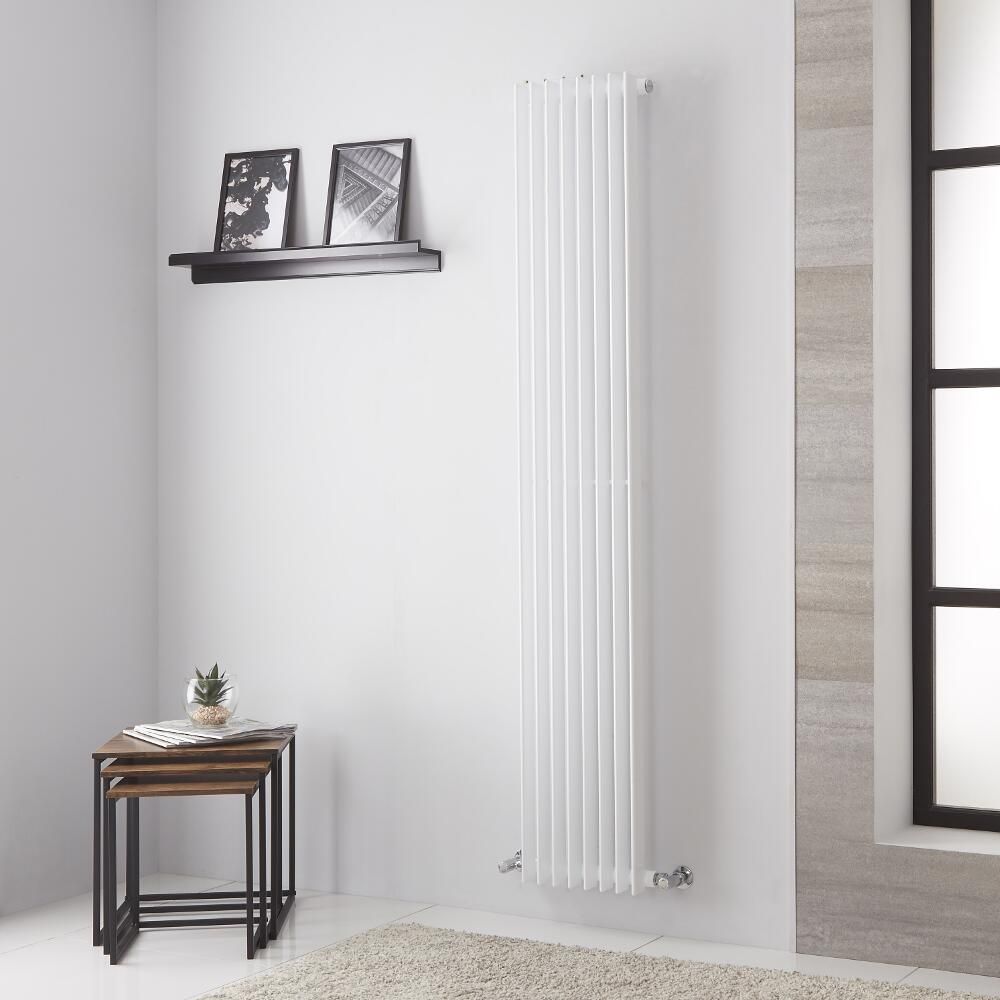 Lazzarini Way - Arezzo - White Vertical Designer Radiator - 1800mm x 325mm
