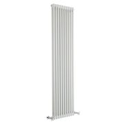 Milano Windsor - Vertical Double Column White Traditional Cast Iron Style Radiator - 1800mm x 470mm