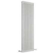 Milano Windsor - Vertical Triple Column White Traditional Cast Iron Style Radiator - 1500mm x 470mm