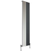 Milano Aris - Aluminium 1800mm Vertical Designer Radiator with Mirror - Choice of Size and Finish