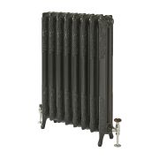 Milano Beatrix - 2 Column Cast Iron Radiator - 950mm Tall - Farrow & Ball Railings Grey - Multiple Sizes Available