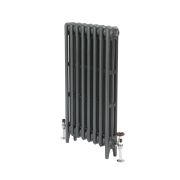 Milano Mercury - 3 Column Cast Iron Radiator - 560mm Tall - Antique Silver - Multiple Sizes Available