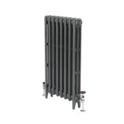 Milano Mercury - Cast Iron Radiator - 860mm Tall - Antique Silver - Multiple Sizes Available
