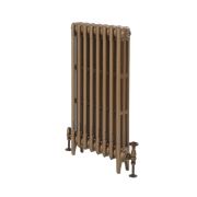 Milano Mercury - 3 Column Cast Iron Radiator - 760mm Tall - Burnt Gold - Multiple Sizes Available