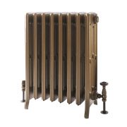 Milano Isabel - 4 Column Cast Iron Radiator - 660mm Tall - Burnt Gold - Multiple Sizes Available
