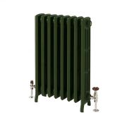 Milano Isabel - 4 Column Cast Iron Radiator - 660mm Tall - Farrow & Ball Duck Green - Multiple Sizes Available