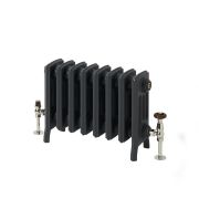 Milano Isabel - 4 Column Cast Iron Radiator - 357mm Tall - Farrow & Ball Railings Grey - Multiple Sizes Available