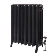 Milano Isabel - 4 Column Cast Iron Radiator - 760mm Tall - Slate Black - Multiple Sizes Available