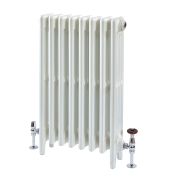 Milano Mercury - 4 Column Cast Iron Radiator - 760mm Tall - Porcelain White - Multiple Sizes Available