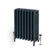 Milano Isabel - 6 Column Cast Iron Radiator - 660mm Tall - Farrow & Ball Hague Blue - Multiple Sizes Available