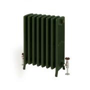 Milano Isabel - 6 Column Cast Iron Radiator - 660mm Tall - Farrow & Ball Duck Green - Multiple Sizes Available