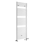 Milano Arno - White Dual Fuel Bar on Bar Heated Towel Rail 1738mm x 600mm