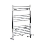 Milano Neva - Chrome Dual Fuel Heated Towel Rail 803mm x 500mm