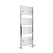 Milano Kent - Chrome Dual Fuel Curved Heated Towel Rail 1600mm x 500mm