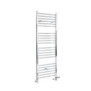 Milano Kent - Chrome Dual Fuel Straight Heated Towel Rail 1600mm x 500mm