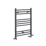 Milano Artle - Anthracite Dual Fuel Straight Heated Towel Rail 800mm x 600mm