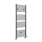 Milano Artle - Anthracite Dual Fuel Straight Heated Towel Rail 1600mm x 600mm