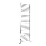 Milano Kent Dual Fuel - Straight Chrome Heated Towel Rail - Choice of Size