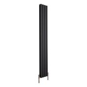 Milano Aruba Ayre - Aluminium Anthracite Vertical Designer Radiator 1800mm x 230mm (Double Panel)