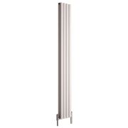 Milano Aruba Ayre - Aluminium White Vertical Designer Radiator 1800mm x 230mm (Double Panel)