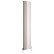 Milano Aruba Ayre - Aluminium White Vertical Designer Radiator 1800mm x 350mm (Double Panel)