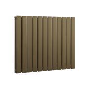 Milano Alpha - Flat Panel Horizontal Designer Radiator - 635mm Tall - Choice of Metallic Colours and Widths