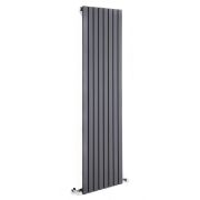 Milano Capri - Anthracite Flat Panel Vertical Designer Radiator - Choice of Size
