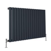 Milano Aruba - Horizontal Double Panel Designer Radiator - Choice of Classic Colours and Sizes