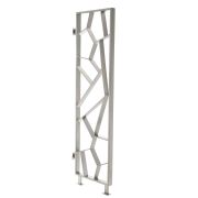 Milano Tria - Satin Polished Vertical Designer Radiator - 1900mm x 550mm