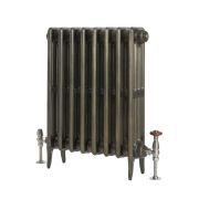 Milano Alice - Classic Cast Iron Column Radiator - 660mm Tall - Antique Brass - Multiple Sizes Available