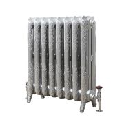 Milano Beatrix - Ornate Cast Iron Radiator - 768mm Tall - Silver - Multiple Sizes Available