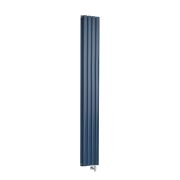 Milano x ECOSO Aruba - Electric Deep Sea Blue Vertical Designer Radiator - Choice of Size and Wi-Fi Thermostat