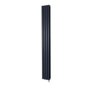 Milano x ECOSO Aruba - Electric Regal Blue Vertical Designer Radiator - Choice of Size and Wi-Fi Thermostat